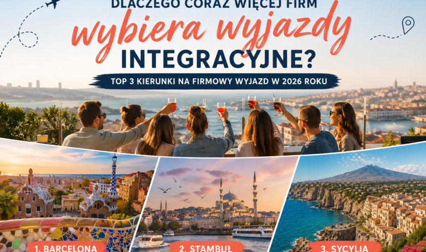 Wyjazd firmowy 2026 – Top 3 kierunki dla firm